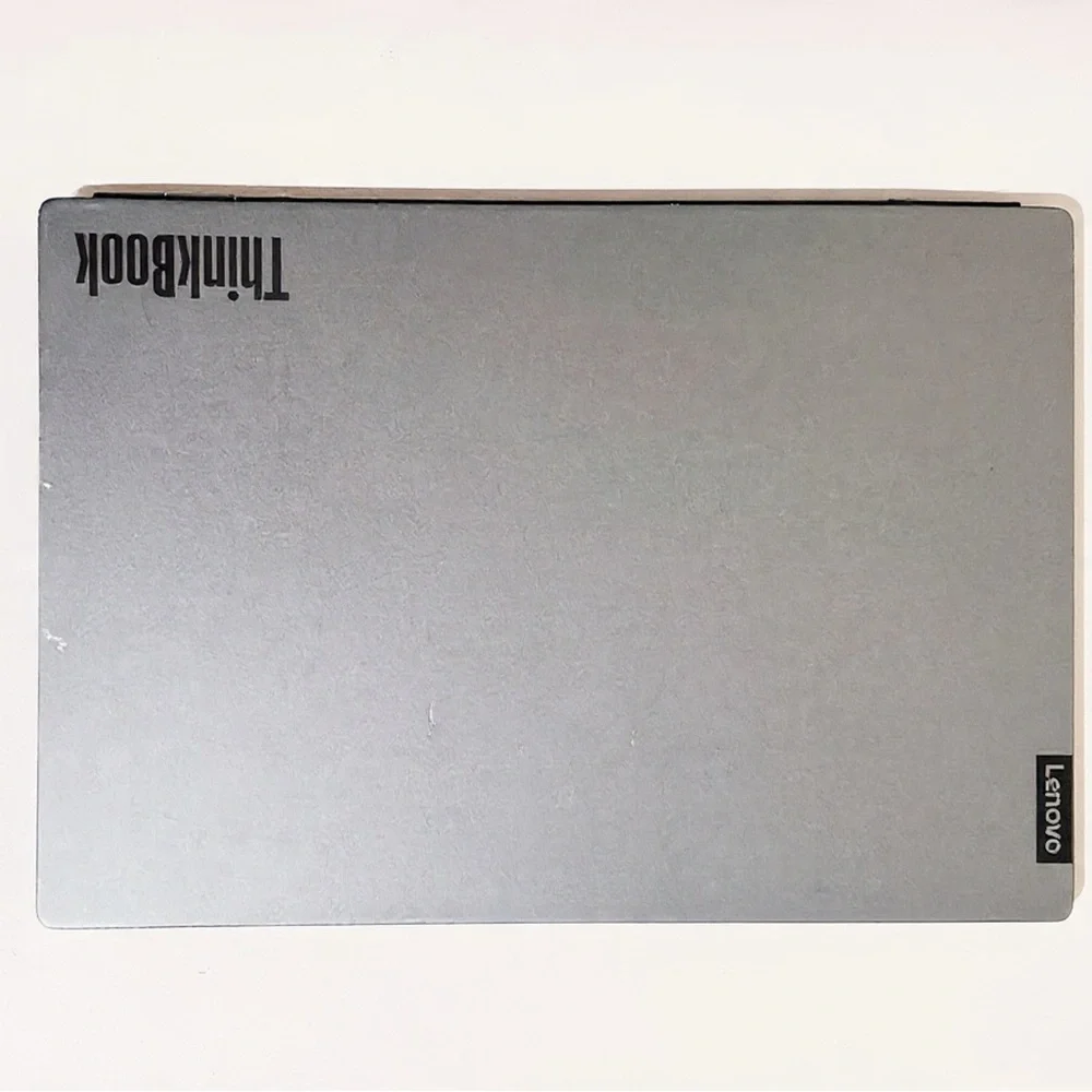 Lenovo Silver Laptop with Black Keyboard